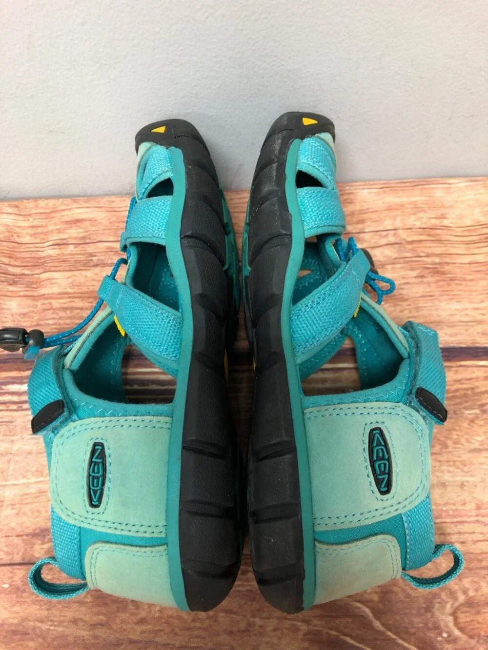 Keen Big Kids 5/37 Seacamp II CNX Teal Blue Washable Sport Sandals 1012555